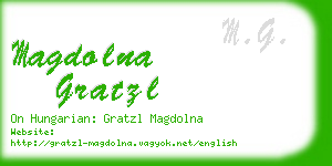 magdolna gratzl business card